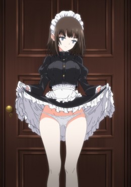 Portada de Maid Kyouiku. Botsuraku Kizoku Rurikawa Tsubaki The Animation